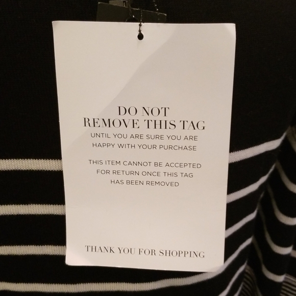 NWT Rachel Zoe "Tommy" Sweater Dress BLK WHT SML - Picture 8 of 8